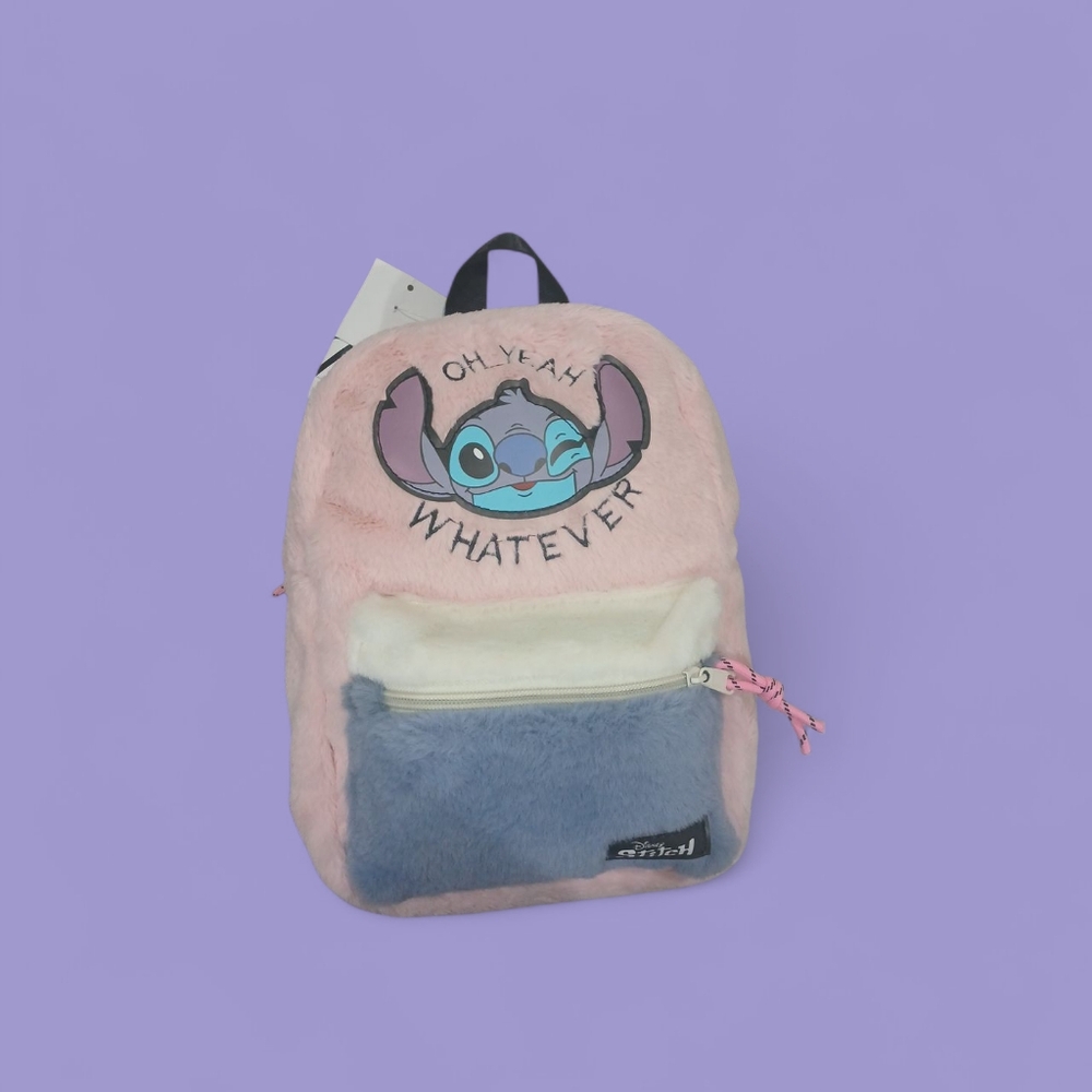 NWT Disney Stitch Small Plush Backpack, Girls, Womens Bag - Picture 2 of 4